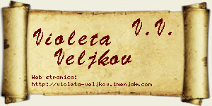 Violeta Veljkov vizit kartica